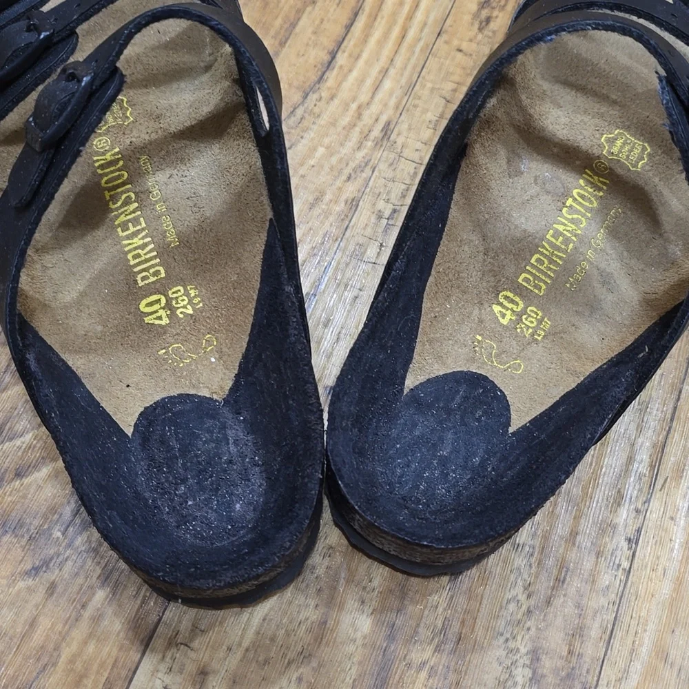 Birkenstock Women's Florida Soft Footbed sandals in black.  - Picture 6 of 6